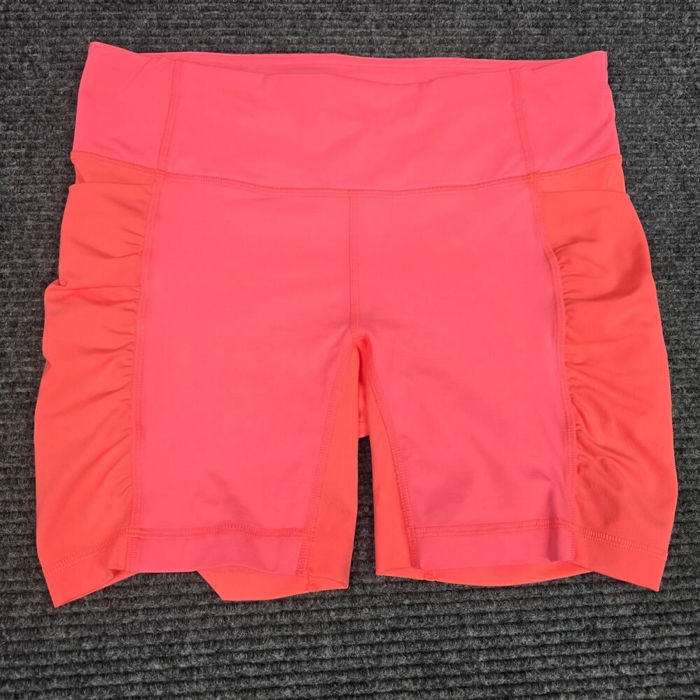 Lululemon Speed Track Shorts Womens 8 Grapefruit Coral Pink 6" Luxtreme
